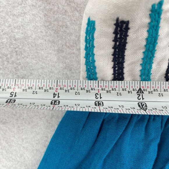 Staring‎ At Stars Anthropoligie Dress Women 4 Sleeveless Aztec Boho Mini Linen - Picture 14 of 16